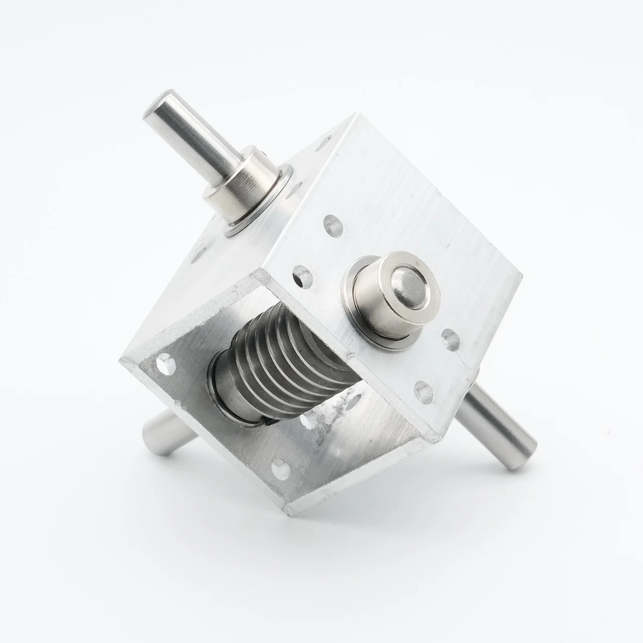 1:20 8MM High Torque Metal Gearbox Worm Gear Reducer DIY Robot Toy Car Precision Gear Ratio For Enhanced Performance