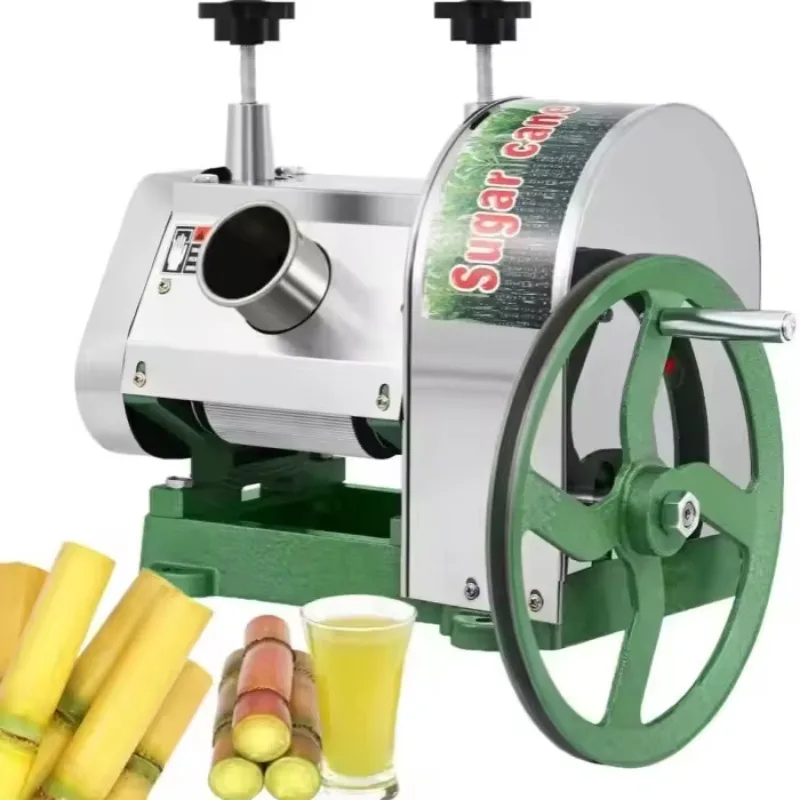 Commercial Sugarcane Juice Extractor Efficient Manual Stainless Steel Sugar Cane Press With Handwheel Manual Sugarcane Juicer