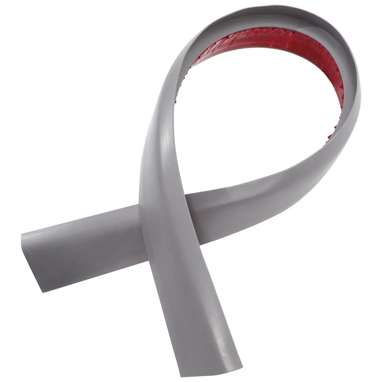 39 Inch 0.59 Edge Doorway Floor Transition Strip Gray PVC Anti Slip Easy Install Wheelchair Use