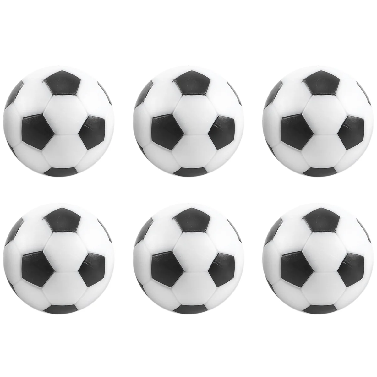 

6PCS Small Football Style Table Ball Foosball Hard Plastic Table Ball Counterpart Game Children Toy