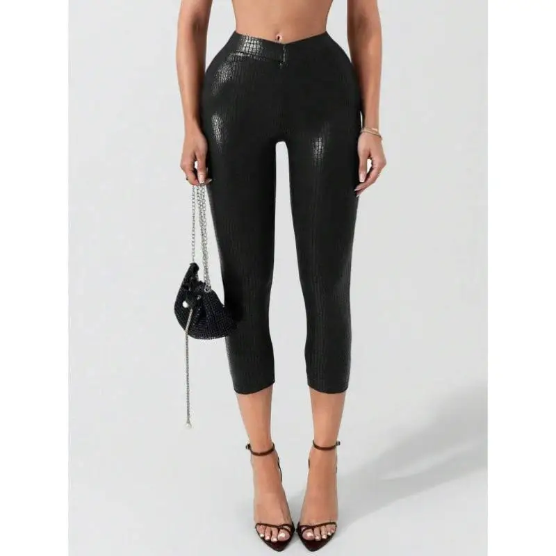 

Sexy Low Waist Ankle-Length Long Dr P 7824 Women's Faionable Vintage Ciwalk Nine-Piece Pants Fiber Micro Stretch