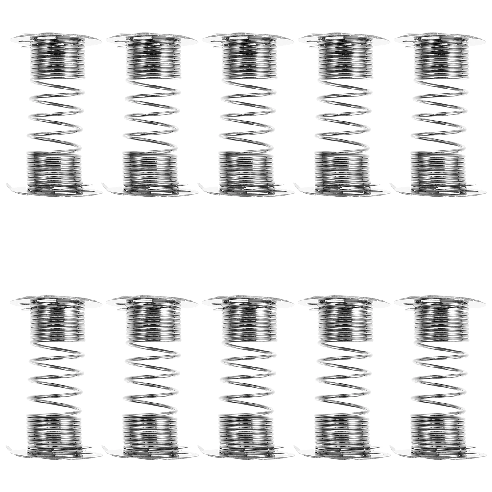 10pcs Metal Wobble Shaking Head For Diy Bobblehead Ornament Spring Car Dashboard Dancing Base Car Dashboard Toy Spring Base