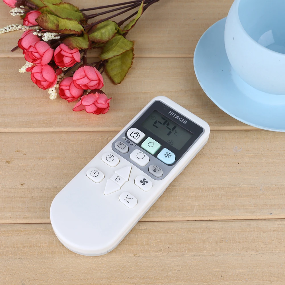 Air Conditioner Remote Control Battery Powered Wireless Remote Control White for Hitachi 01 RAR-3V2 RAR-2P2 RAR-3U1