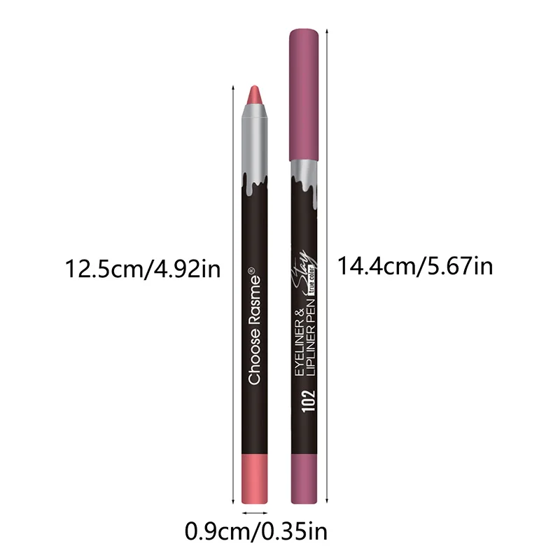 12 Stuks Nude Lip Voering Pen Matte Gladde Lipliner Fluwelen Antiaanbaklaag Beker Lipgloss Matte Lippenstift Cosmetica