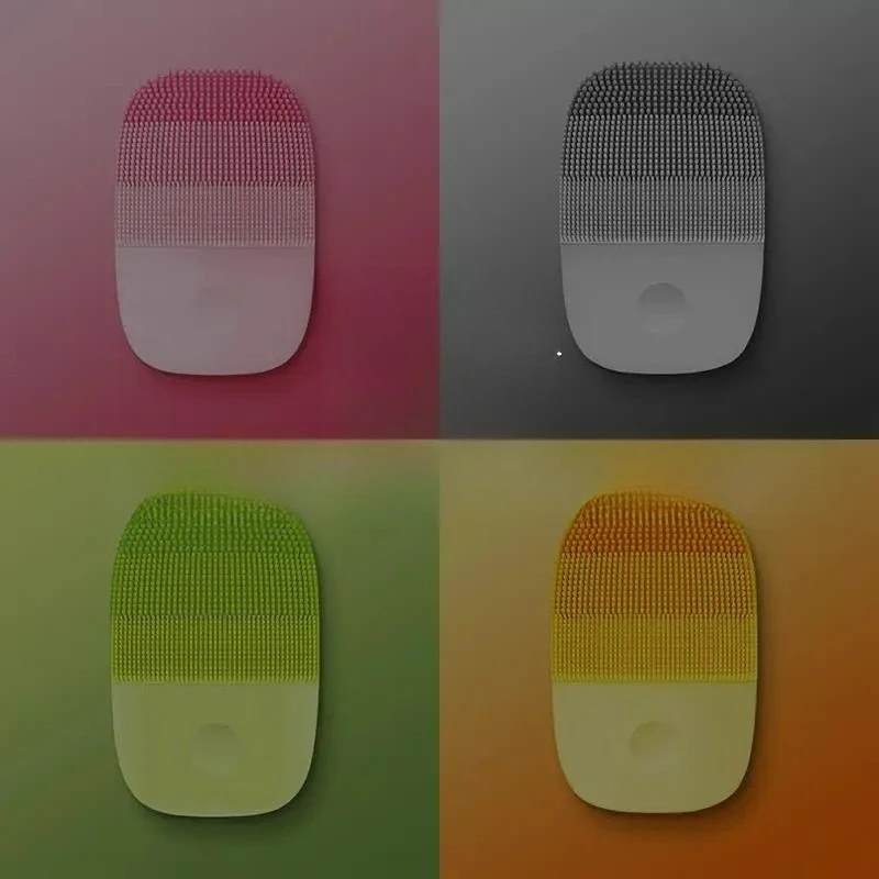 Escova de Limpeza Facial Personalizável, Ferramentas de Cuidados com a Pele, Limpador Elétrico Sônico à Prova d'Água, Massageador Facial de Beleza