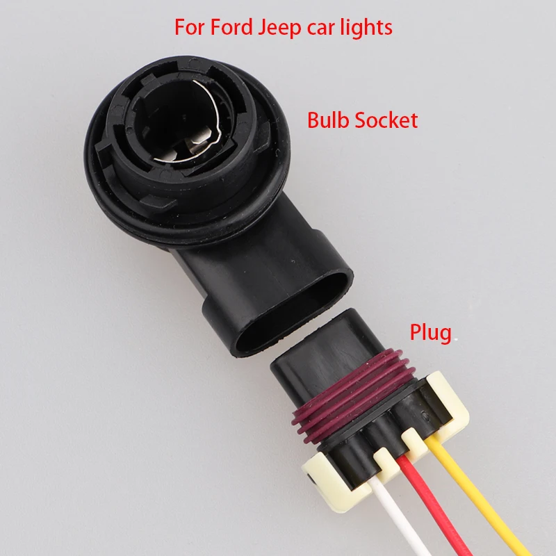 1Pcs 1157 Bay15d Bulb Socket Adapter With Wire Plug For Ford Jeep Car Light Lamp Holder Connector Base Accessories