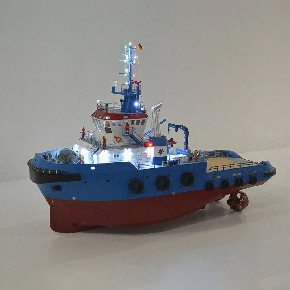 รีโมทคอนโทรล Tugboat รุ่น 1/50 Fairplay30 พอร์ตการทํางานเรือ RTR ไฟเบอร์กลาสเรือรุ่นผู้ใหญ่สะสมรีโมทคอนโทรลเรือ