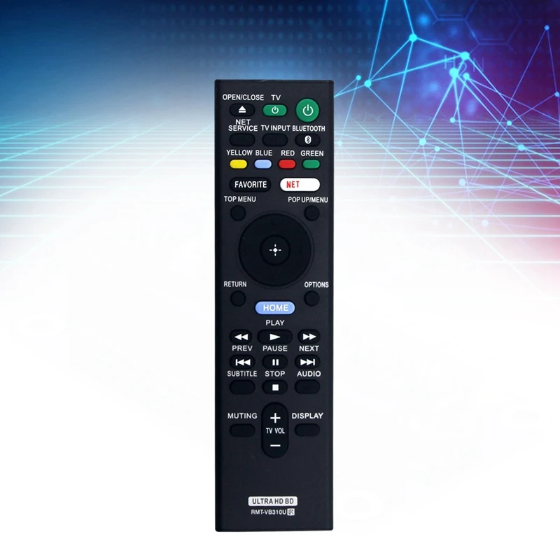 Replace RMT-VB310U Remote Control For Sony RMT-VB310U ULTRA HD Blu-Ray BD DVD Disc Player