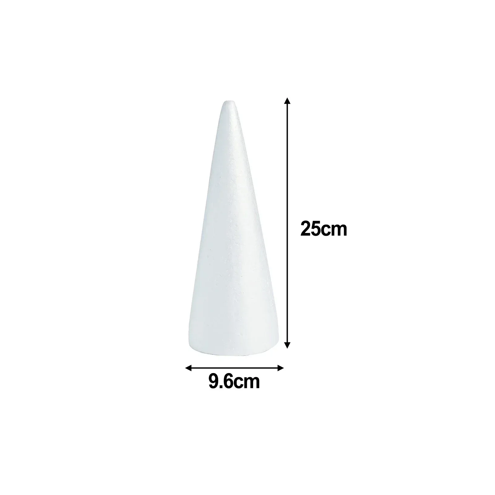 Sfera di schiuma cono bianco per artigianato pittura fai da te albero di Natale tavolo composizione floreale puntelli decorazione del desktop palla della festa nuziale