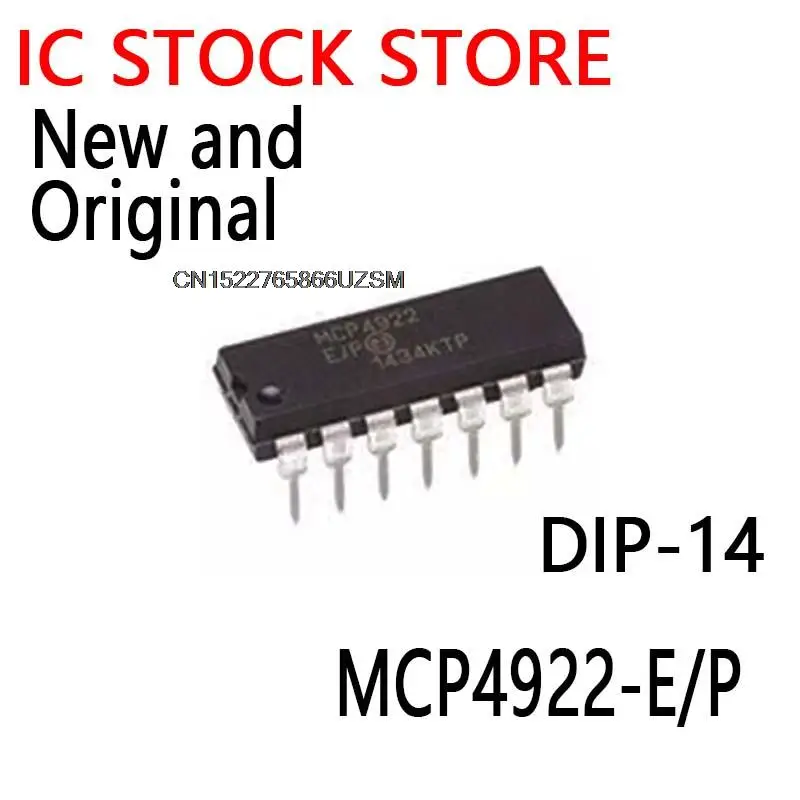 1PCS New and Original  DIP-14 MCP4922  MCP4922-E/P