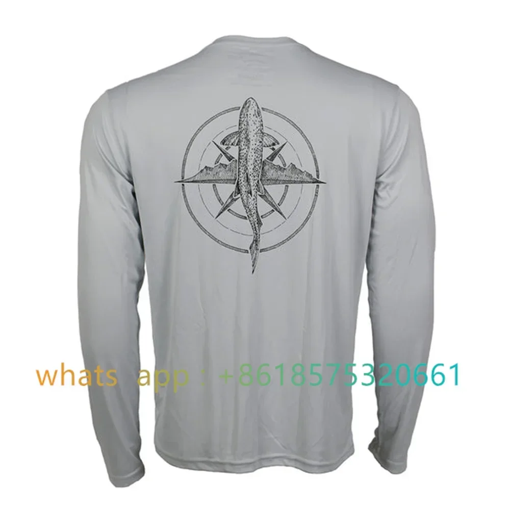 Repourwater 남성용 여름 낚시 셔츠, 자외선 차단 성능, 맞춤형 Uf 50 + Camisa Pesca 2023