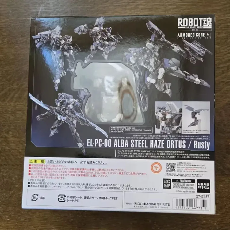 Bandai Echt DE ROBOT SPIRITS 334 GEPANTSERDE CORE VI EL-PC-00 ALBA STAAL HAZE ORTUS/Roestige Anime Action Figure Model Speelgoed gift