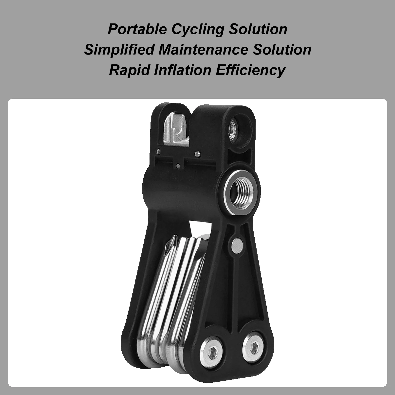 

All-in-One Bike Multi Tool, Essential Maintenance Kit Compact Repair Equipment for Mountain Road Commuting Bikes, Home Garage