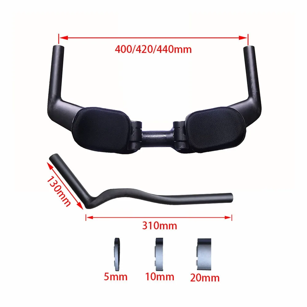 Carbon TT Fahrradlenker Rennrad Langstrecken-Restbar Carbon-Verlängerungslenker Training Rennrad Rennfahrradteile – Detail 3