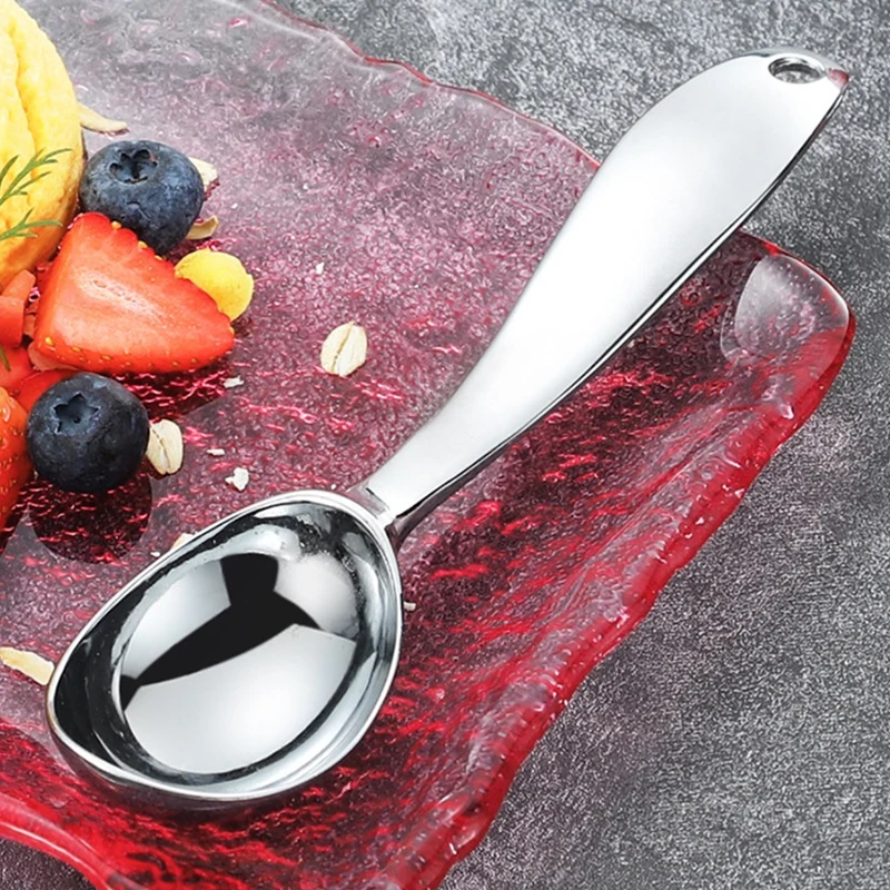 Zinc Alloy Digging Spoon Unique Design Convenient Smooth Surface Best Seller High Quality Popular Fruit Spoon Dessert Time Trend