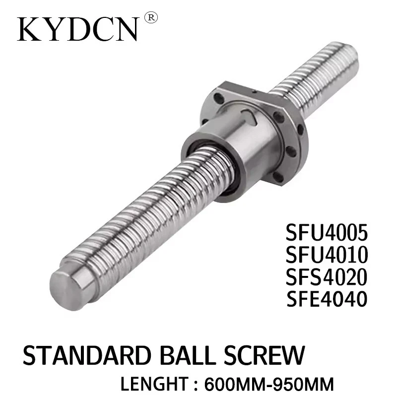 

For CNC Parts Ballscrew C7 SFU4005 SFU4010 SFS4020 SFE4040 600-950mm Roller Screw With Single Ball Nut Dia