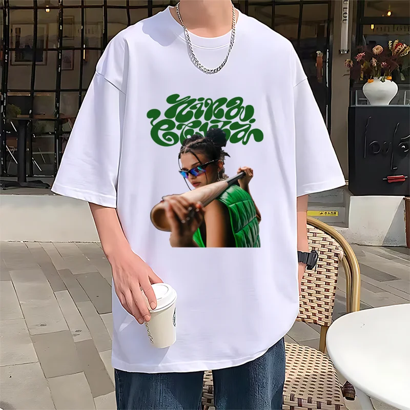 

Nina Chuba Summer Vintage Style graphics T Shirt Men Women's Fashion short sleeve T-shirts plus size tops 100% Cotton clothes