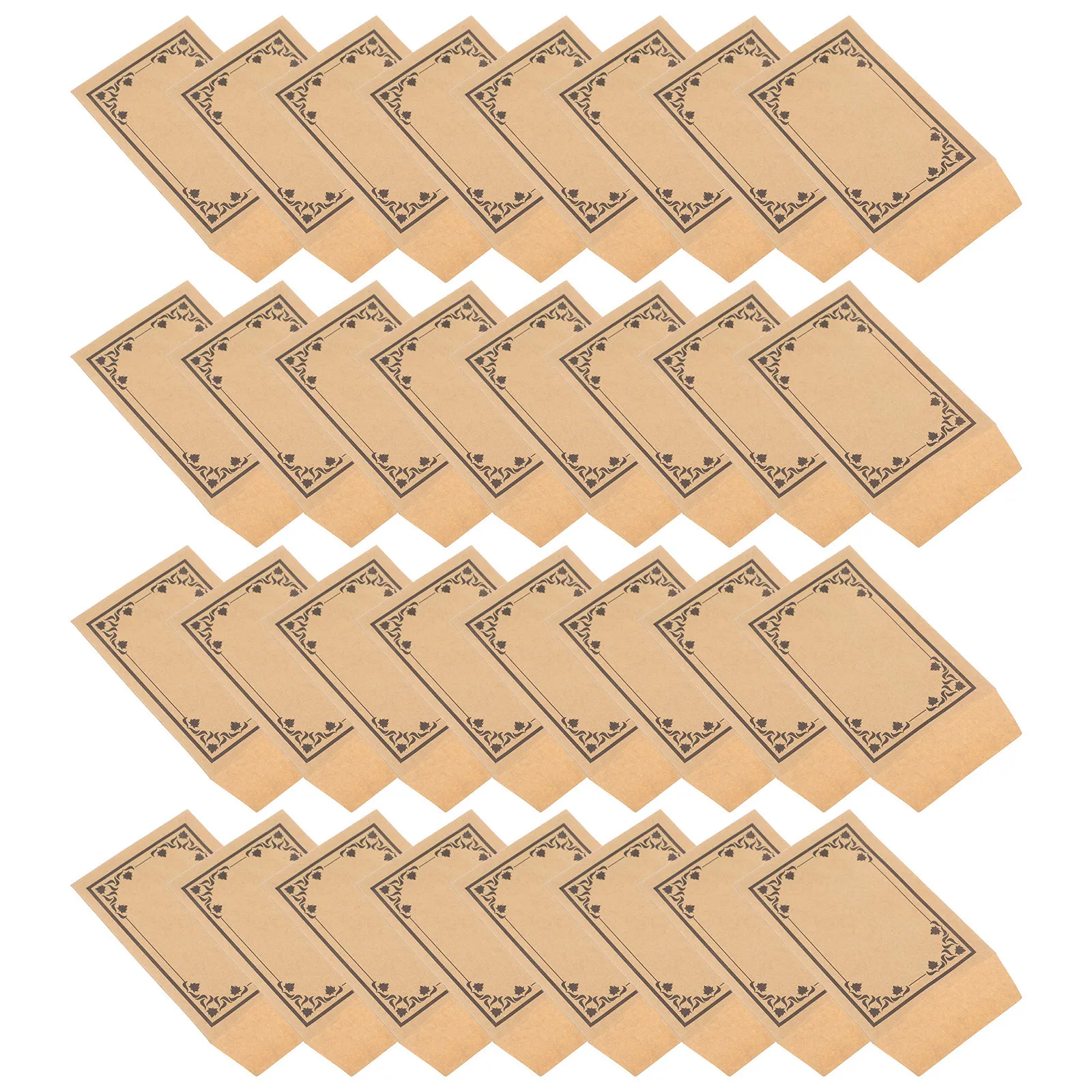 Sobres de papel Kraft autosellados, 50 Uds., compacto, portátil, práctico, adhesivo activado por humedad, cierre seguro