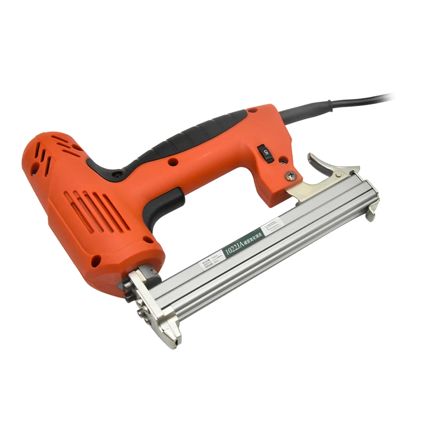 Pistola de pregos elétrica Grampos ajustáveis, Ferramenta para trabalhar madeira Pistola de pregos, Nailer, 220V, 2000W, 1022 Yard