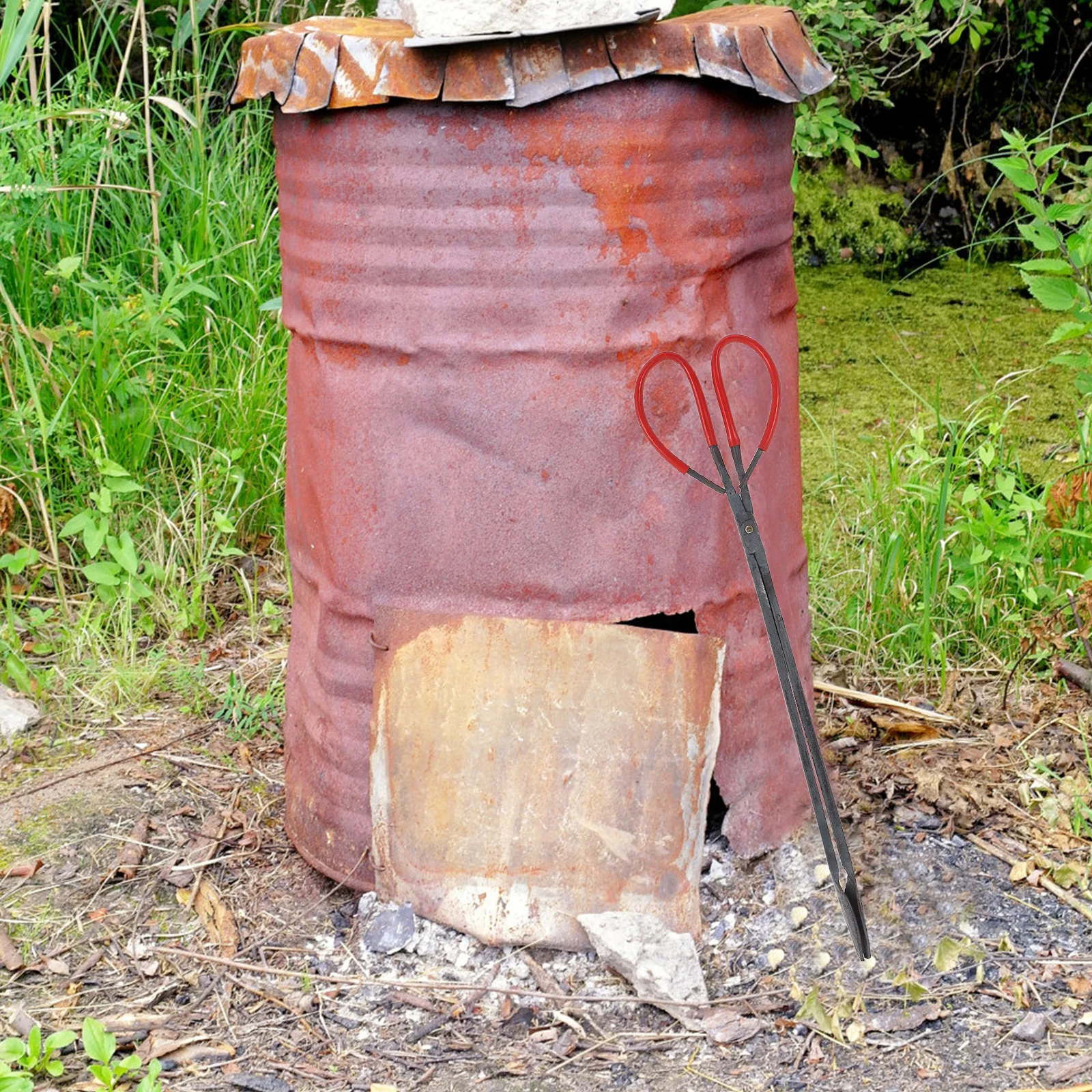 ملقط الحطب 21.2 الحطب المنتزع الثقيلة سجل الموقد ملقط لإشعال النار النار حفرة النار في الهواء الطلق داخلي