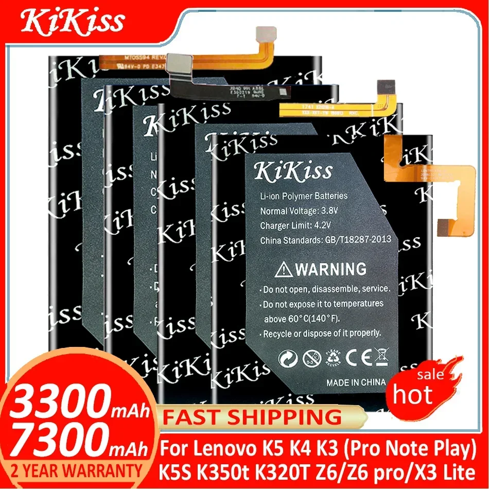 BL296 BL297 BL261 BL287 BL295 BL289 LB003 LB001 BL243 Battery For Lenovo Vibe Lemon K3 K4 K5 K5S K9 Z6 Note Pro Play Lite L38041