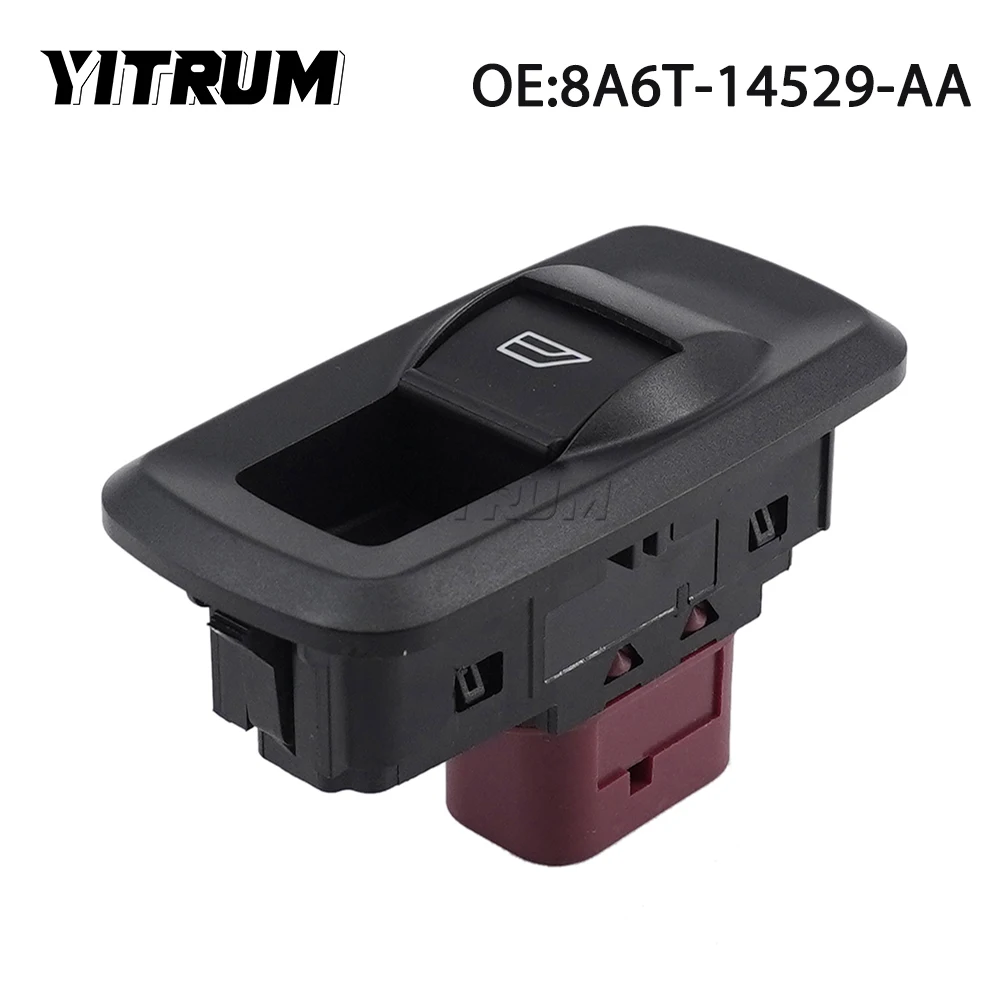 

YITRUM 8A6T-14529-AA 8A6T14529AA Power Window Control Switch For Ford Fiesta VI 1.25 1.4 1.6 2008 2009 2010 2011 2012 2013