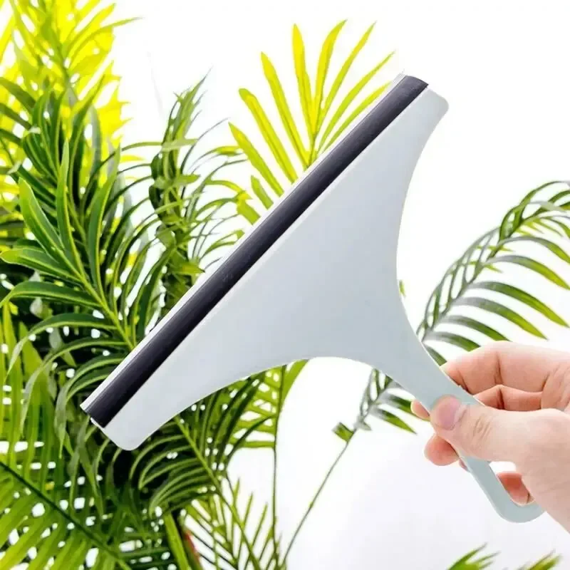 Household Cleaning Bathroom Mirror Cleaner with Silicone Blade Holder Hook Car Glass Shower Squeegee Window Glass Wiper Scraper