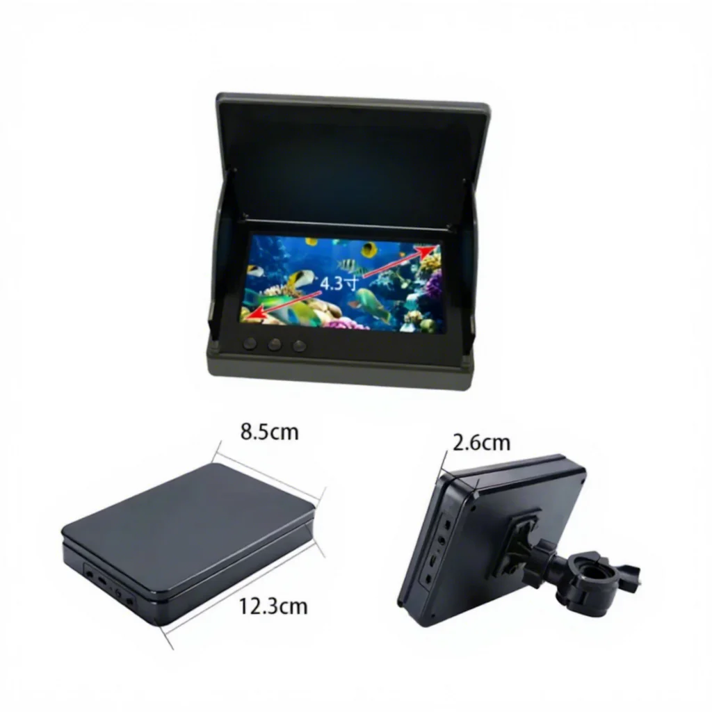 4.5 Inch Screen 20m Cable 180 Degree Camera Angle IP68 Waterproof Underwater HD Probe Fish Finder for Sea Lake Boat Fishing