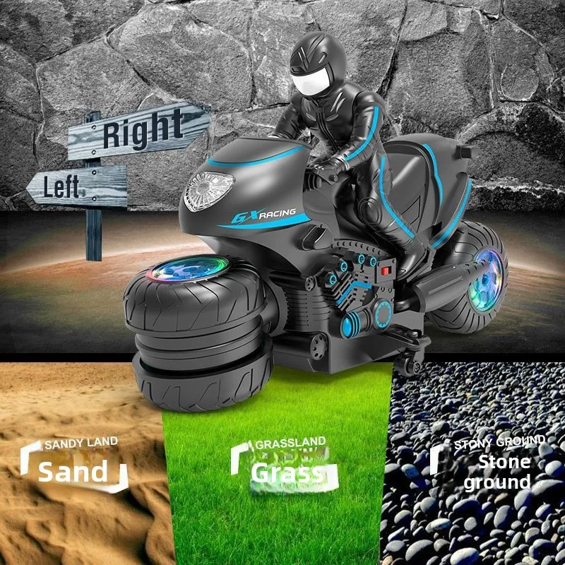 Gesture Sensing RC Stunt Motorcycle, Remote Control Motorbike with LED Light Wheels, Kids RC Stunt Car Toy, Boys Birthday Gift