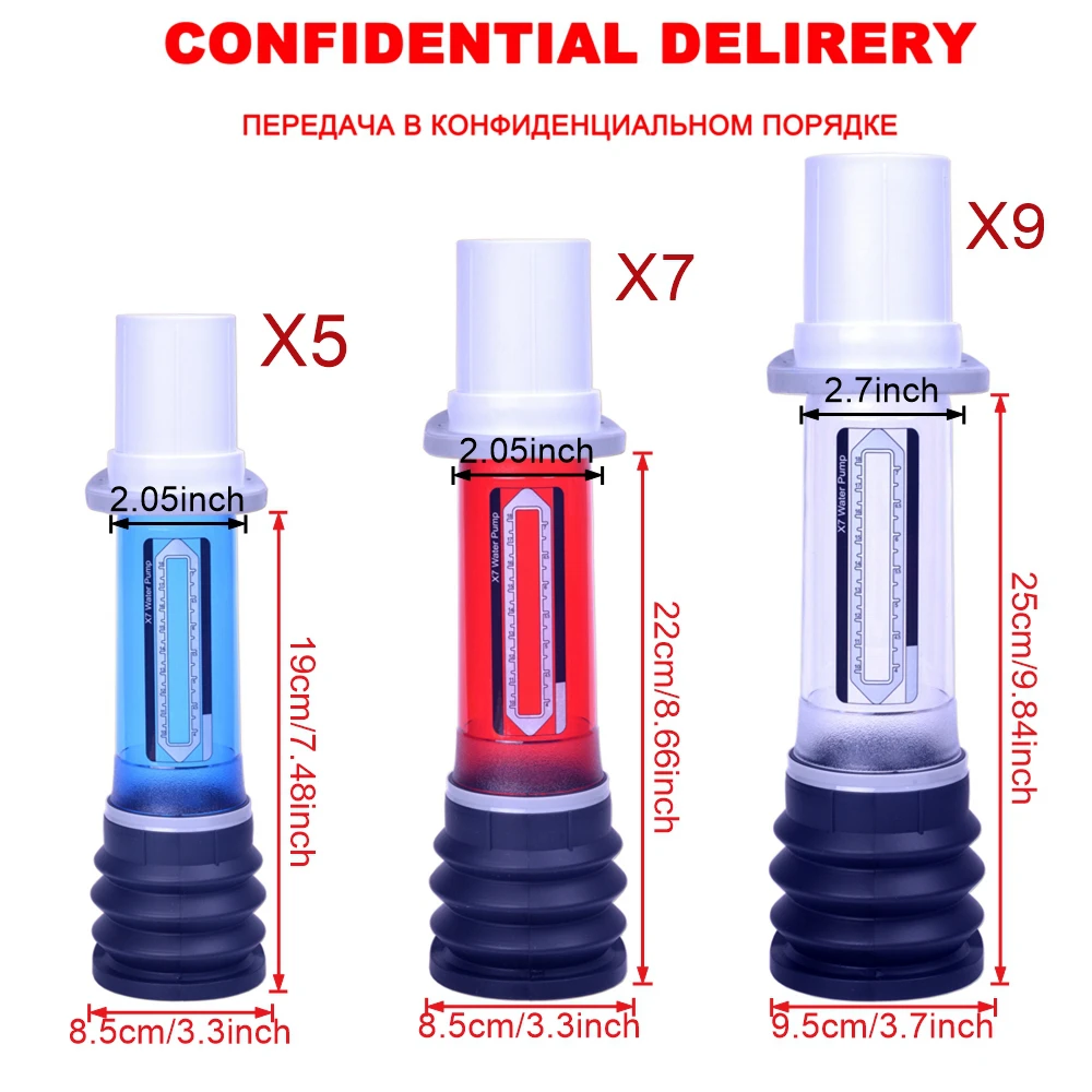 Male Spa Penis Enlargement Pump Physical Penis Pump Cock Extender Pump Dick Trainer Water Vacuum Pump For Men Glans Sex Toys