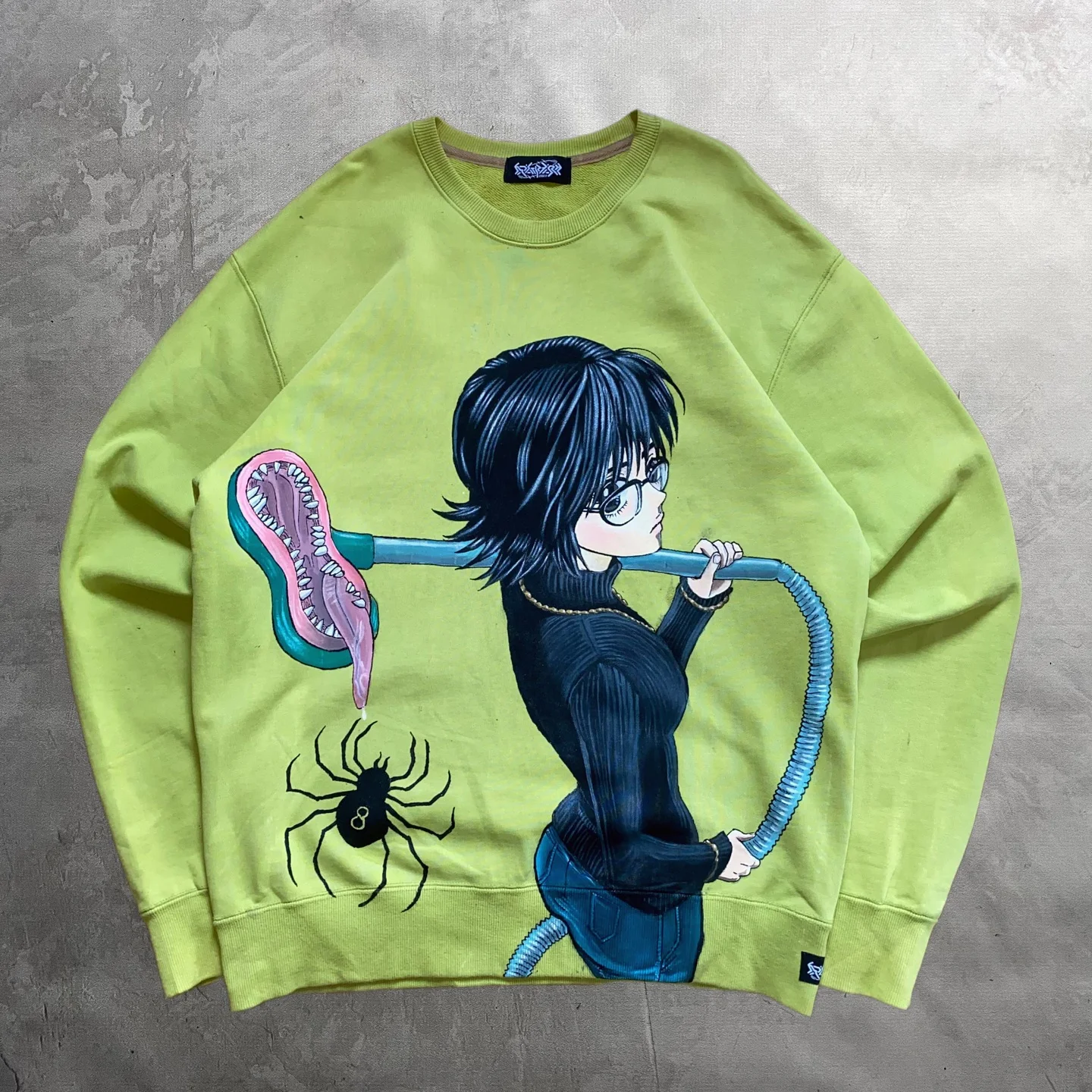 

Autumn and Winter Waffle Thermal Long Sleeve T Shirt Street Men Y2k Daily Casual Cartoon Pattern Print T Shirts Cotton Warm Tops