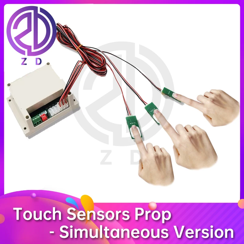 

Touch Sensors Prop Simultaneous Version touch several touch sensors at the same time to unlock escape game ZD escape room