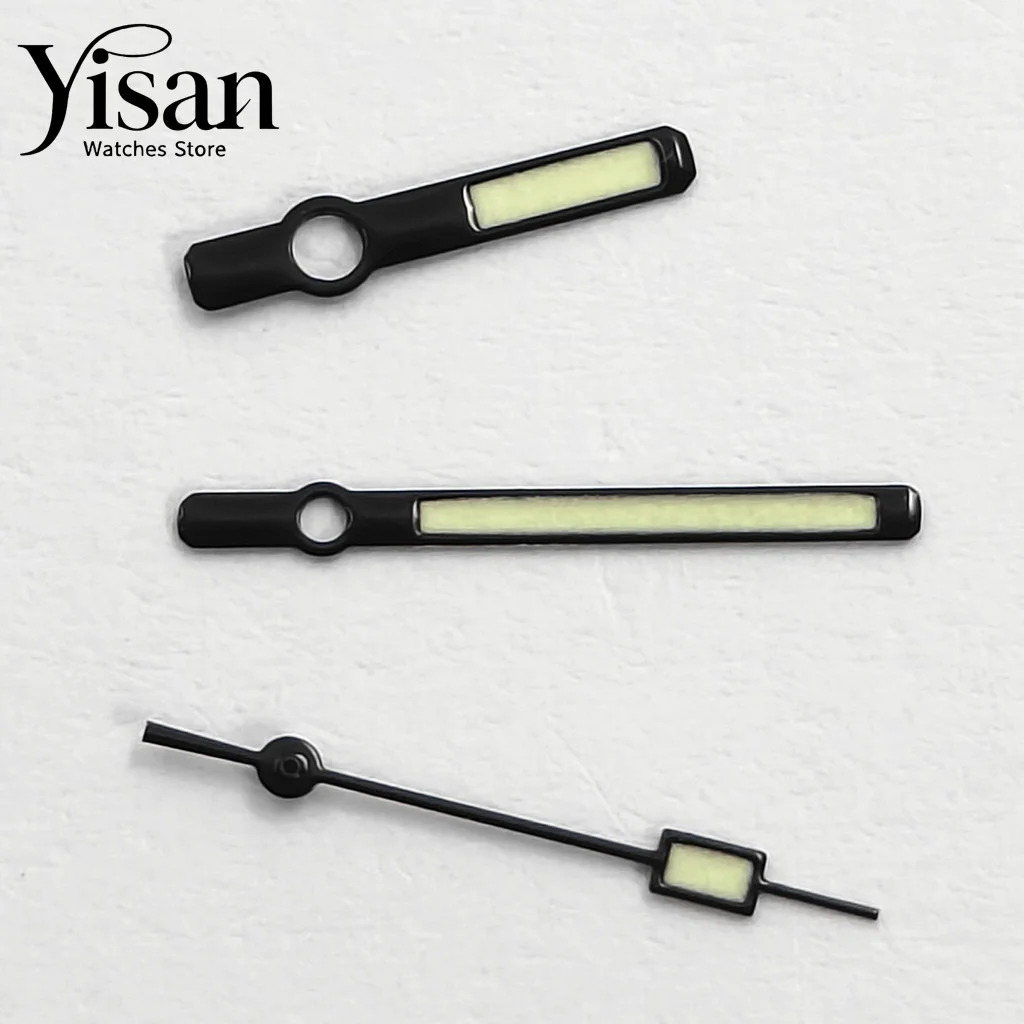 Black Green Luminous Watch Hands Fit NH35 NH36 Miyota 8215 821A ETA2824 DG3804 Watch Mod Parts