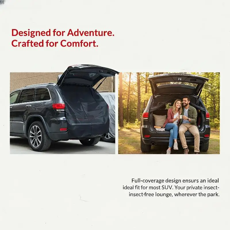 UV Resistant Magnetic RV Tailgate Fly Screen Net Durable Mesh for T5  Camper Van Camping Road Trips RV Parts