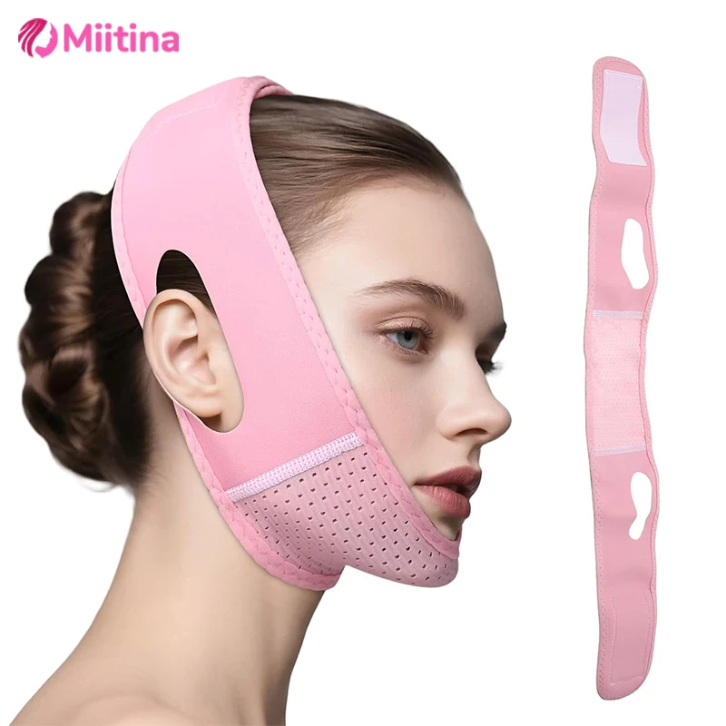 الوجه الخامس المشكل الوجه التخسيس ضمادة الاسترخاء رفع حزام تقليل الذقن المزدوجة الوجه ترقق الفرقة تدليك أنحل العناية بالبشرة #1
