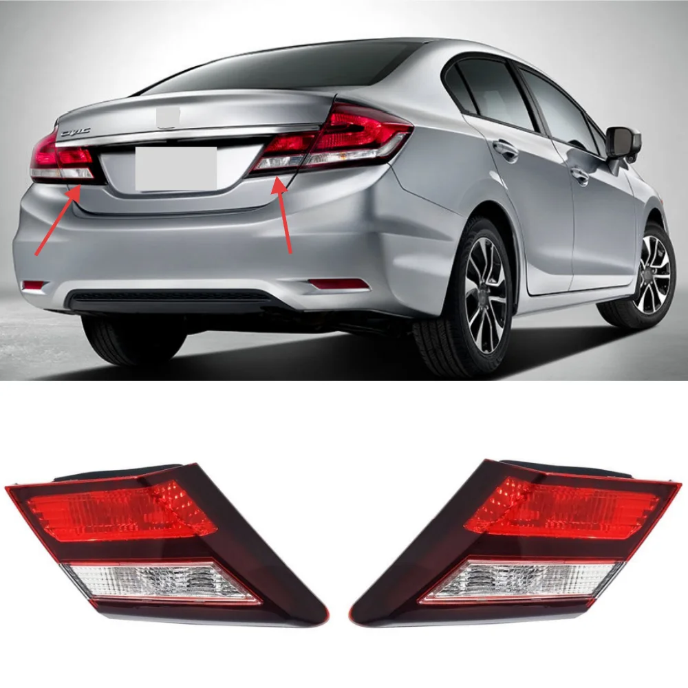 

For Honda Civic 2014-2015 car rear bumper inner side brake halogen taillights OE: 34150-TR0-H51
