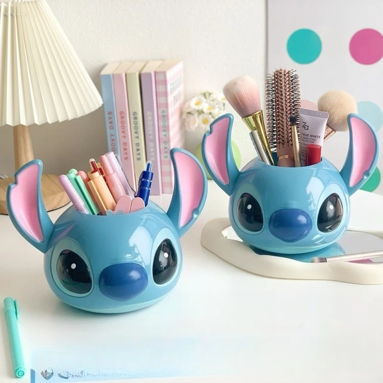 

Style-shaped Stitch Pen Holder Stitch Makeup Brush Holder Flowerpot Decoration Gift Table Head-shaped Storage Holder