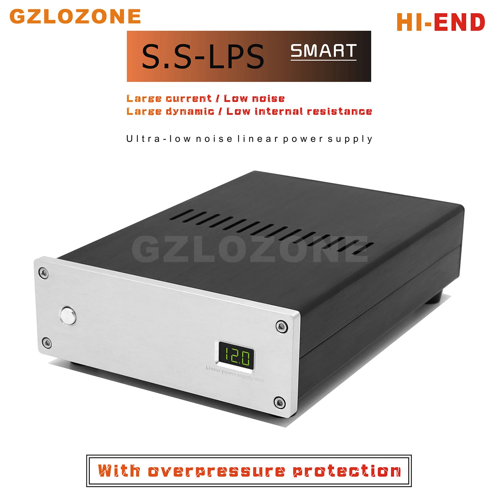 Smart Ver HI-END S.S-LPS-1706A Ultra-low noise Linear power supply DC 5V--24V For Audio device With overpressure protection