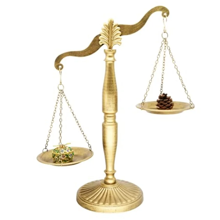 

Vintage Style Metal Libra Jewelry Towers Lawyer Scale of Justice Farmhouse Candleholder Home Decor Antique Weight Balancing Sca