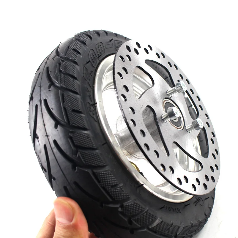 High quality Disc brake Solid Tubeless Tire Wheel Tyre 8X2.00-5 wheel hub Pocket Bike MINI Bike