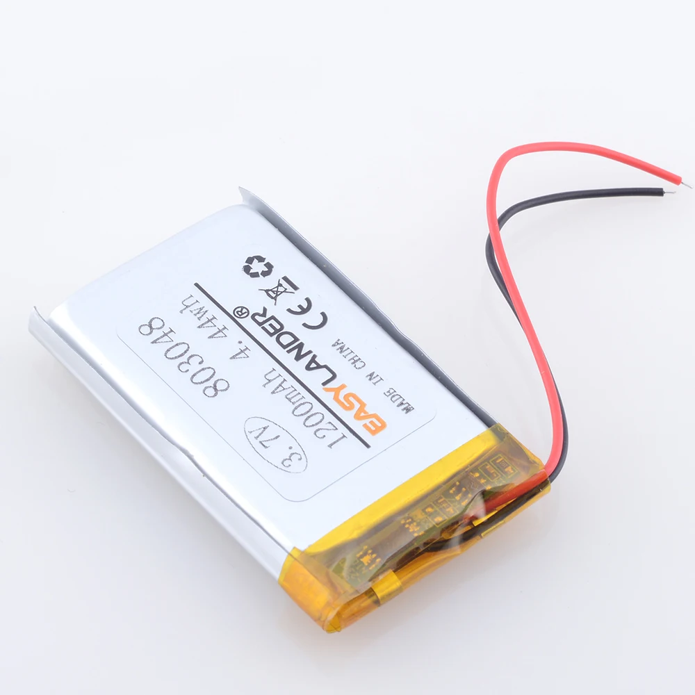 Batteria ricaricabile Lipo ai polimeri di litio da 3,7 V 1200 mAh 803048   Per ottica infantile DXR-8 Video Baby Monitor Sp 803048   DXR8