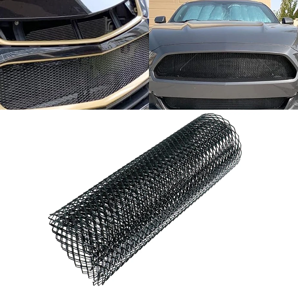 Universal  Car Grille Mesh Roll Automotive Grille Insert Bumper Rhombic Hole Mesh Sheet  Aluminum Alloy 100 cm x 33 cm