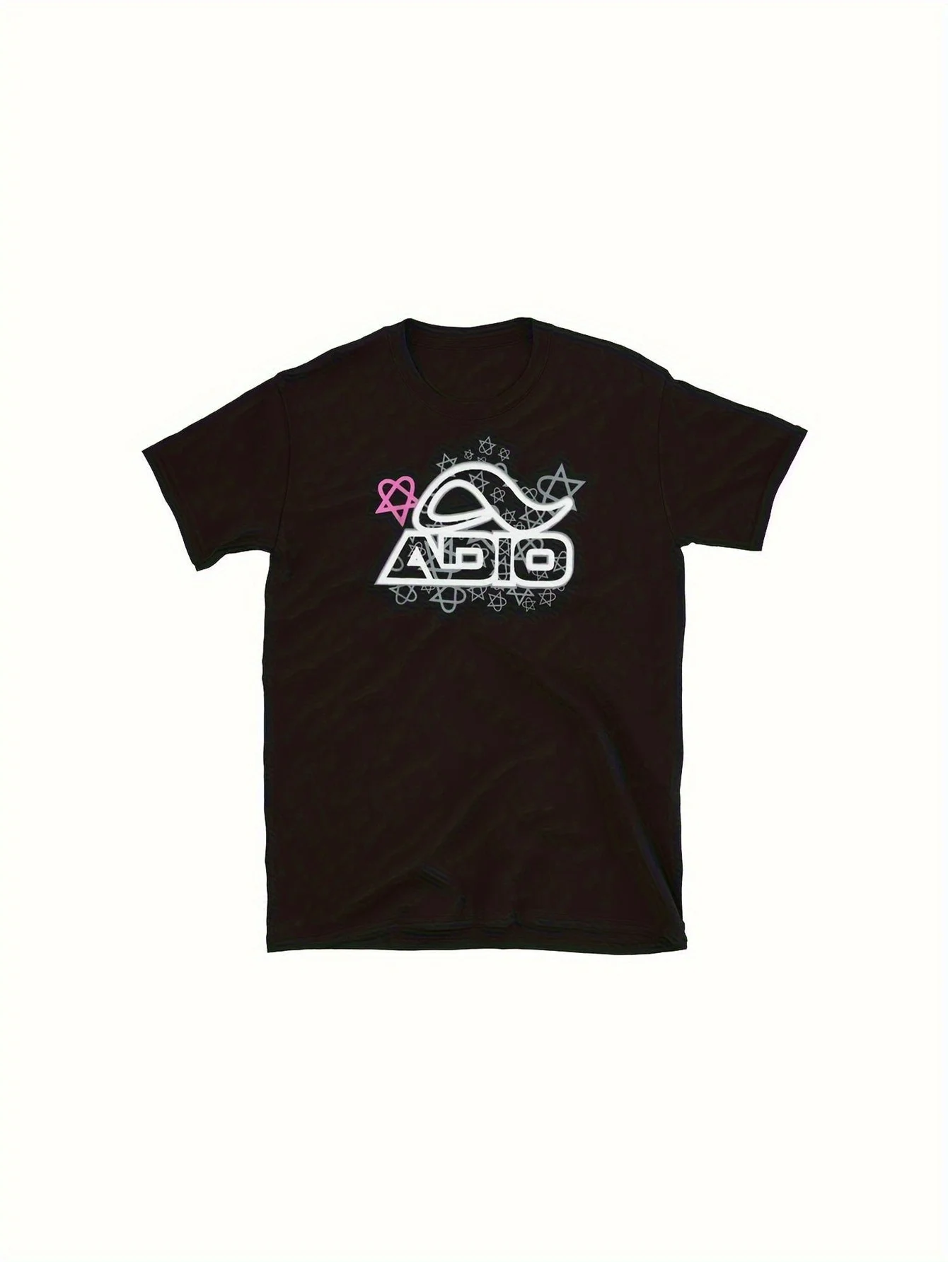 

Top Pick Adio Bam Margera Him Heartagram Bamagram Skateboard Shoe Co Repro Футболка Черная повседневная футболка с короткими рукавами и белым логотипом