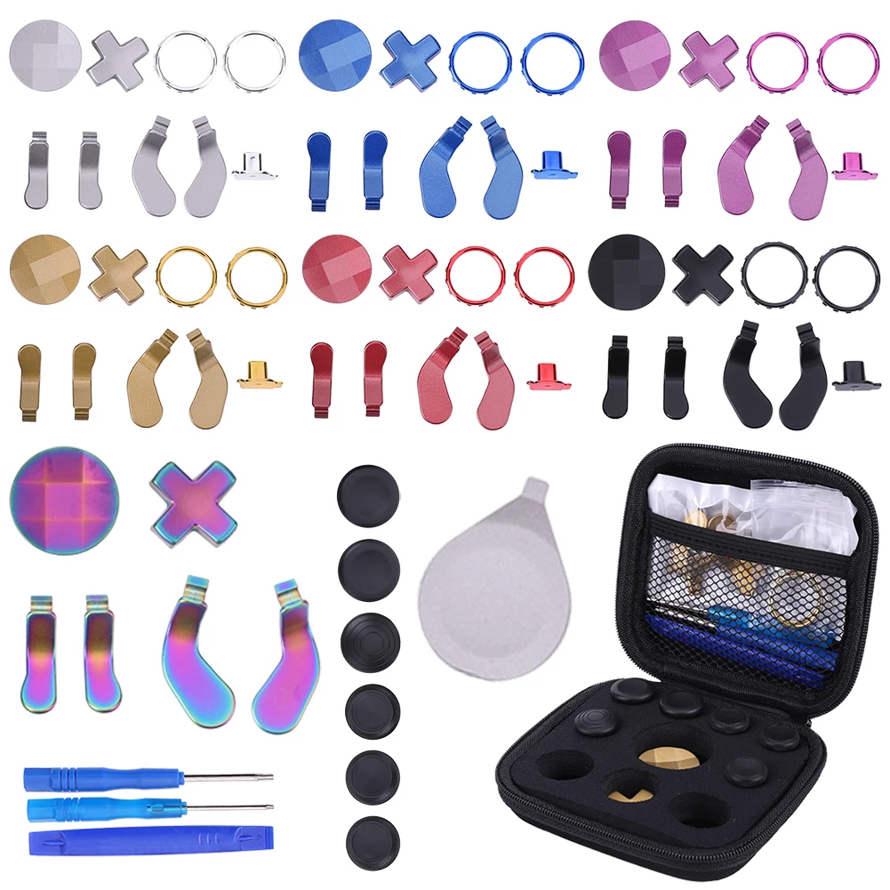 16/18 в 1, наборы запасных частей для металлических джойстиков, акцентные кольца, чехол для переноски, отвертка для Xbox One Elite Series 2