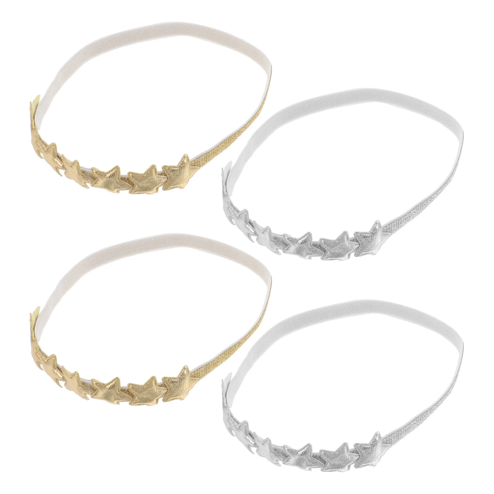 

4 шт. повязки на голову с пятиконечной звездой, мягкие удобные повязки на голову со звездами для девочек, малышей, дня рождения, на каждый день