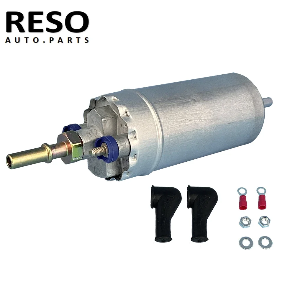 RESO   12V External Fuel Pump 5 Bar 150L/H Aluminum Alloy 0580464075 0580464096 Replacement For Ford Mondeo