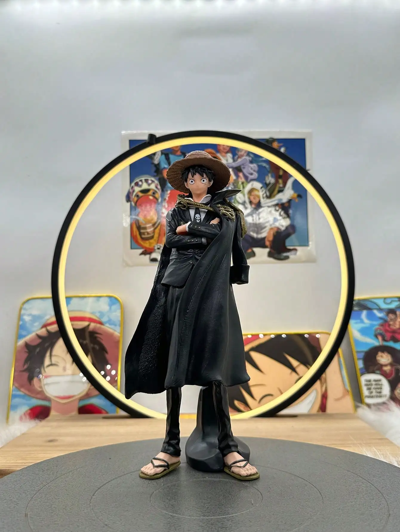 1 pcs 25cm/9.84in PVC material, One Piece Luffy, exquisite anime figures, anime models, holiday gifts, desktop ornaments, birthd