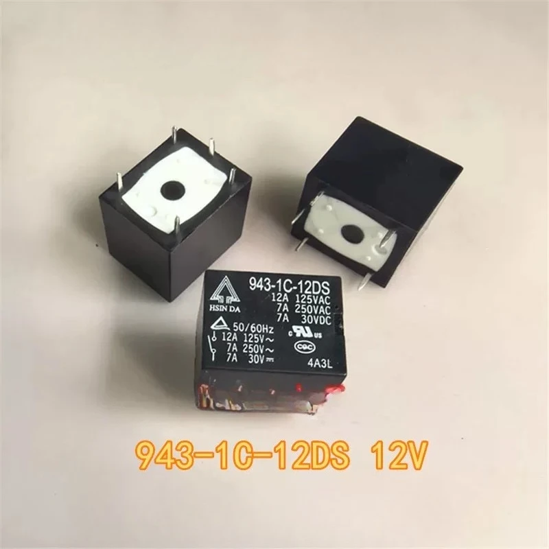 10PCS/LOT  943-1C-12DS  12VDC 5Pin SPDT 7A  Electroacoustic Device