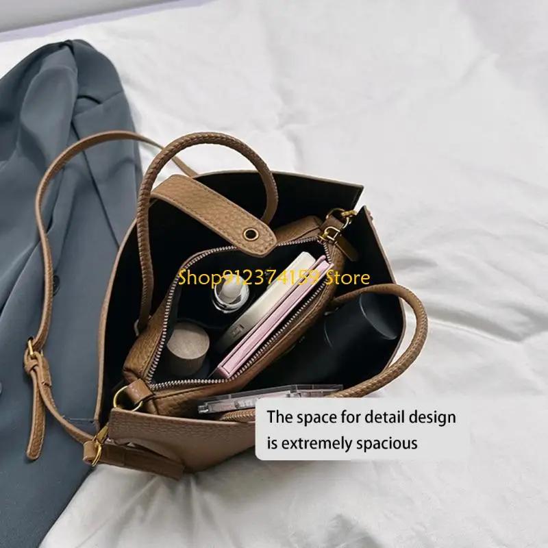 

G5AE однотонная сумка через плечо для женщин сумка-ведро из искусственной кожи простая сумка через плечо