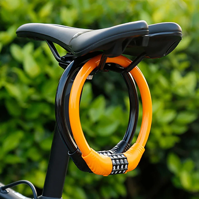 

Bike Lock Motorcycle Portable Security 4-digit Code Bike Lock for Bicycle Motorcycle Scooter Universal Locks Cycling Parts